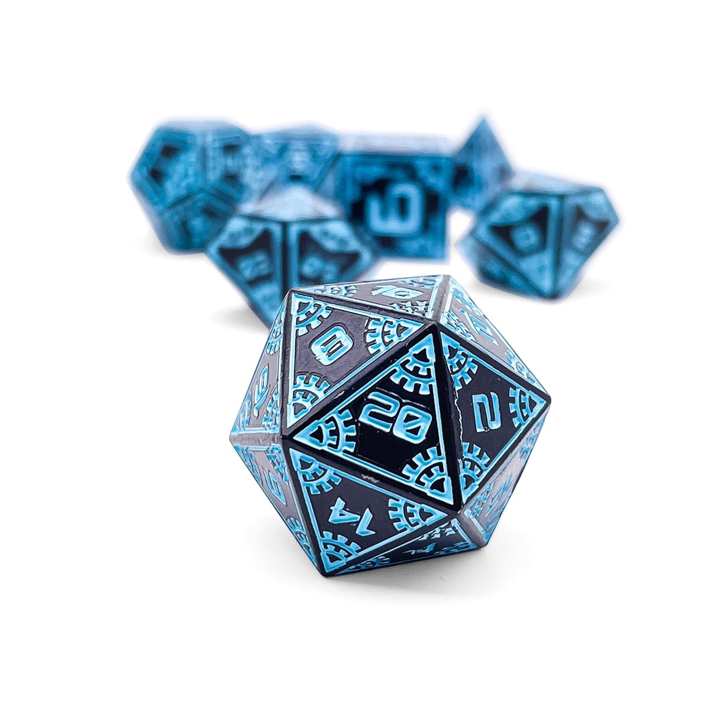 Force Field - Space Dice 7 Piece RPG Set Alloy Metal Dice