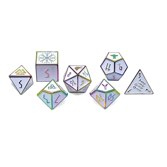 Ice Storm - Norse Themed Metal Dice Set