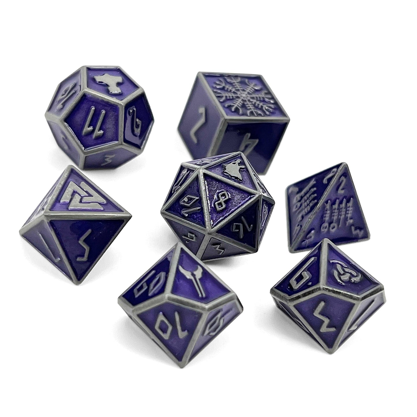 Doppelgänger - Norse Themed Metal Dice Set