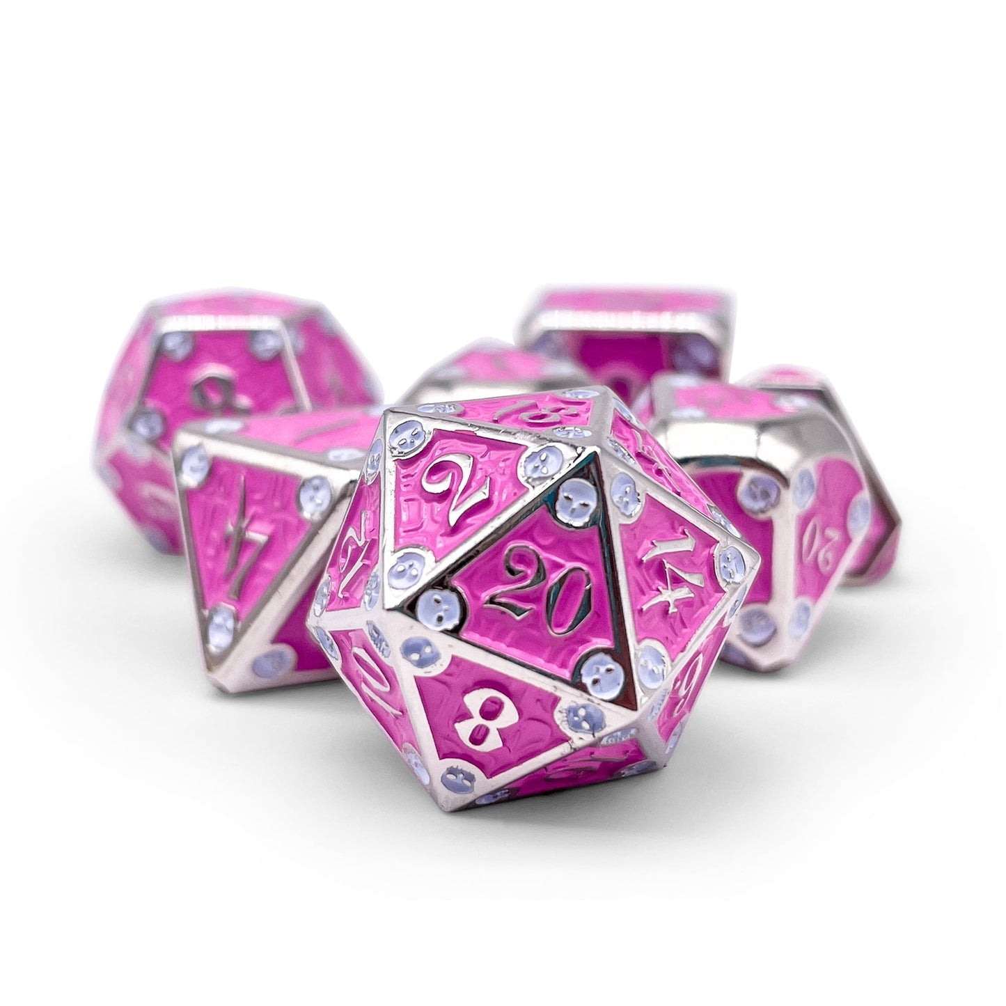 Dungeon Delve - Arcane Trap 7 Piece RPG set Alloy Metal Dice