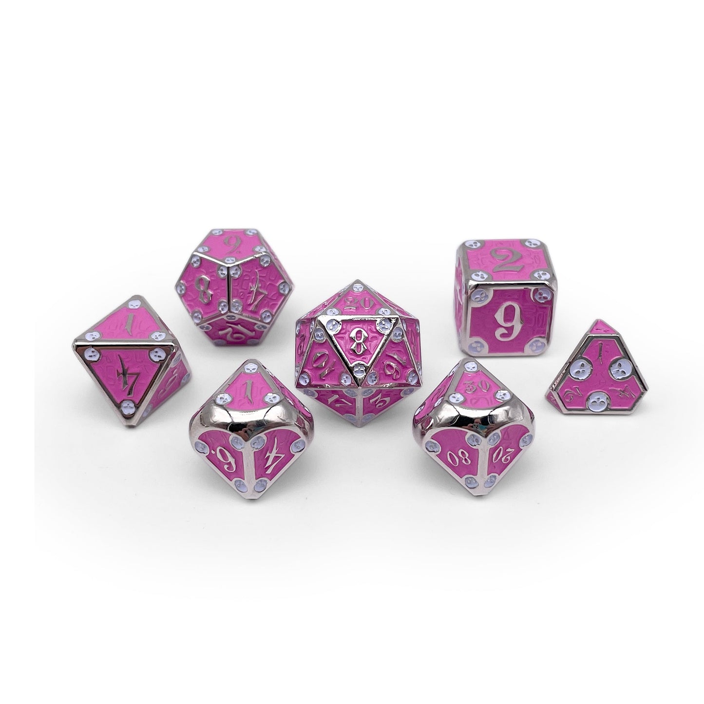 Dungeon Delve - Arcane Trap 7 Piece RPG set Alloy Metal Dice
