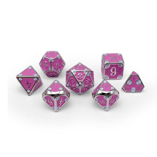 Dungeon Delve - Arcane Trap 7 Piece RPG set Alloy Metal Dice