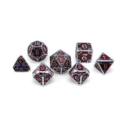 Dungeon Delve - Vampiric Corruption 7 Piece RPG set Alloy Metal Dice
