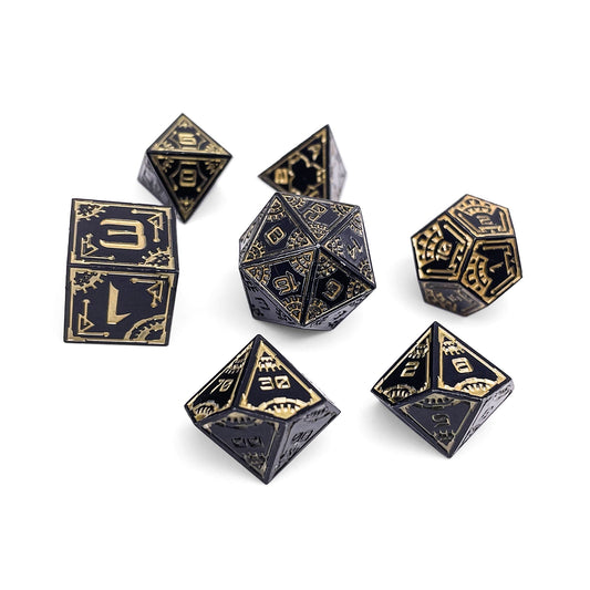 Eclipse - Space Dice 7 Piece RPG Set Alloy Metal Dice