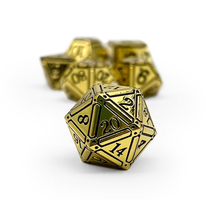 Ironworks - Ancient Treasures 7 Piece RPG set Alloy Metal Dice