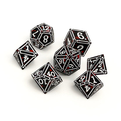 Ironworks -  Hidden in the Shadows 7 Piece RPG set Alloy Dice