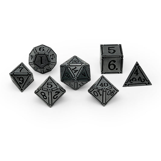 Ironworks - Holy Avenger 7 Piece RPG set Alloy Metal Dice