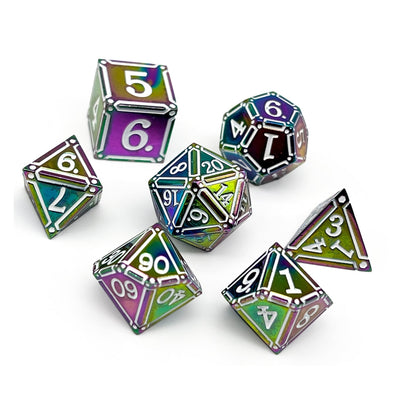 Ironworks - Particle Blast 7 Piece RPG set Alloy Metal Dice