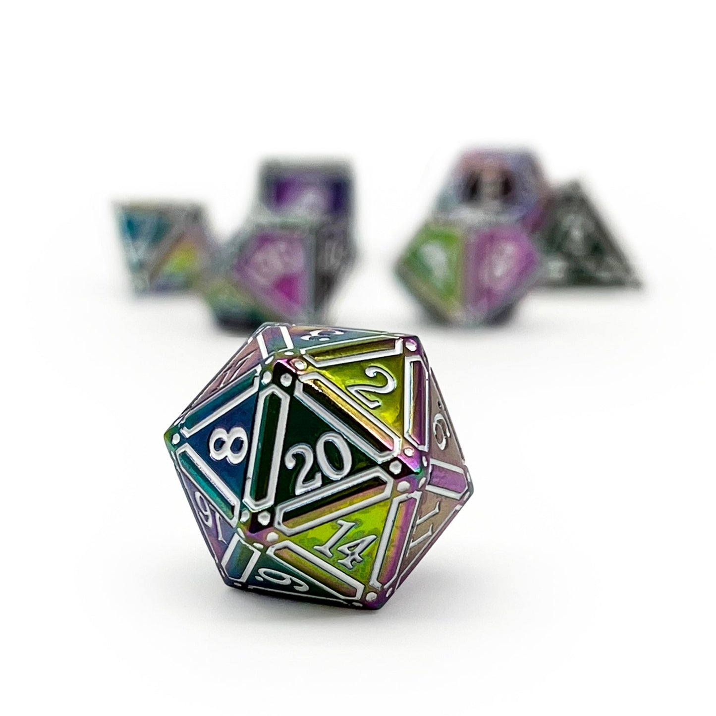 Ironworks - Particle Blast 7 Piece RPG set Alloy Metal Dice