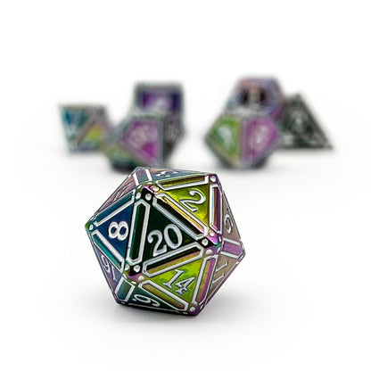 Ironworks - Particle Blast 7 Piece RPG set Alloy Metal Dice