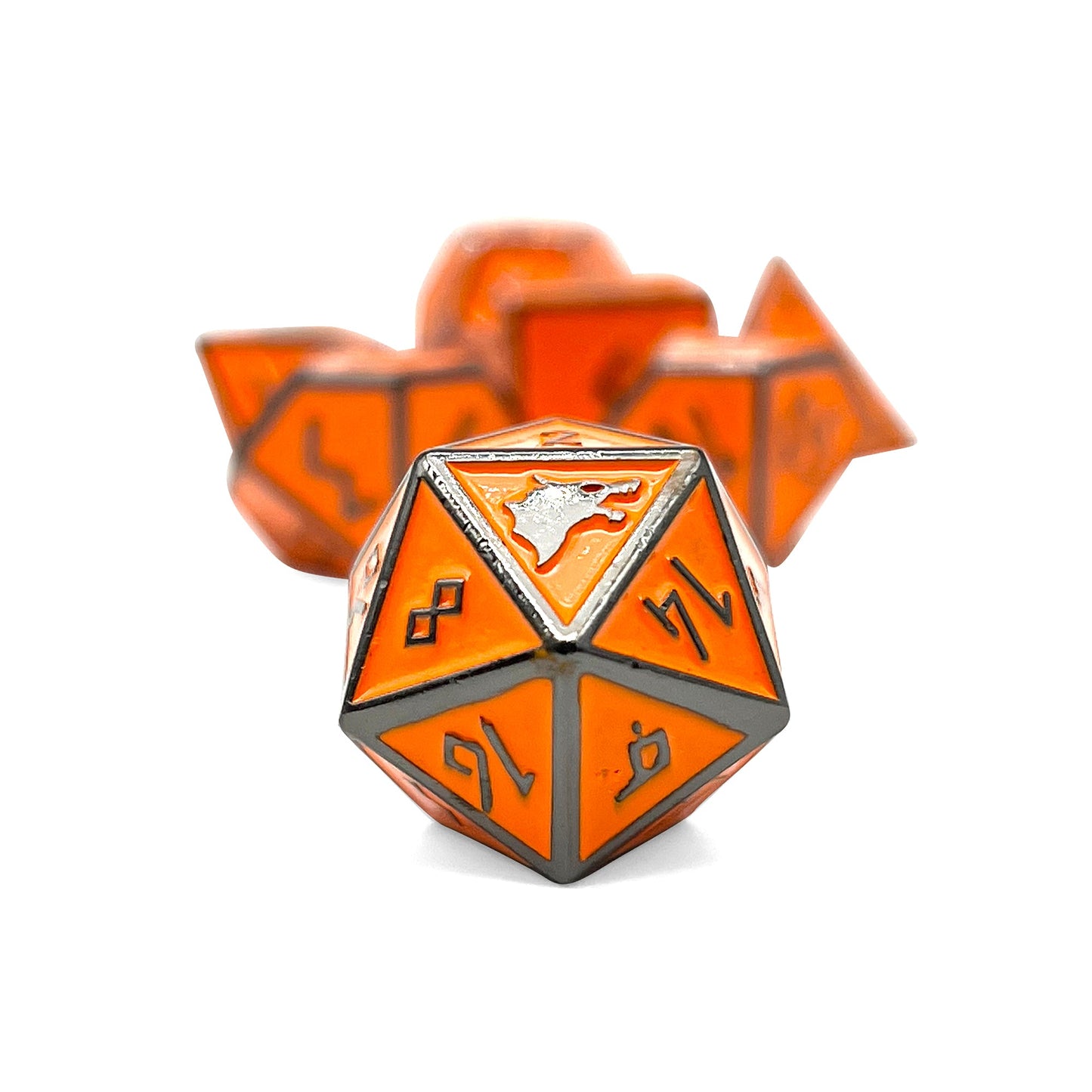 Molten Lava - Norse Themed Metal Dice Set