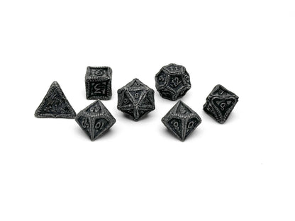 Pirate Dice - Shipwreck Treasures 7 Piece RPG set Alloy Metal Dice