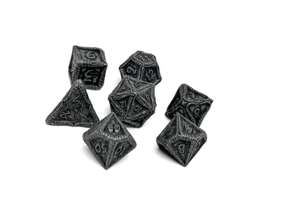 Pirate Dice - Shipwreck Treasures 7 Piece RPG set Alloy Metal Dice