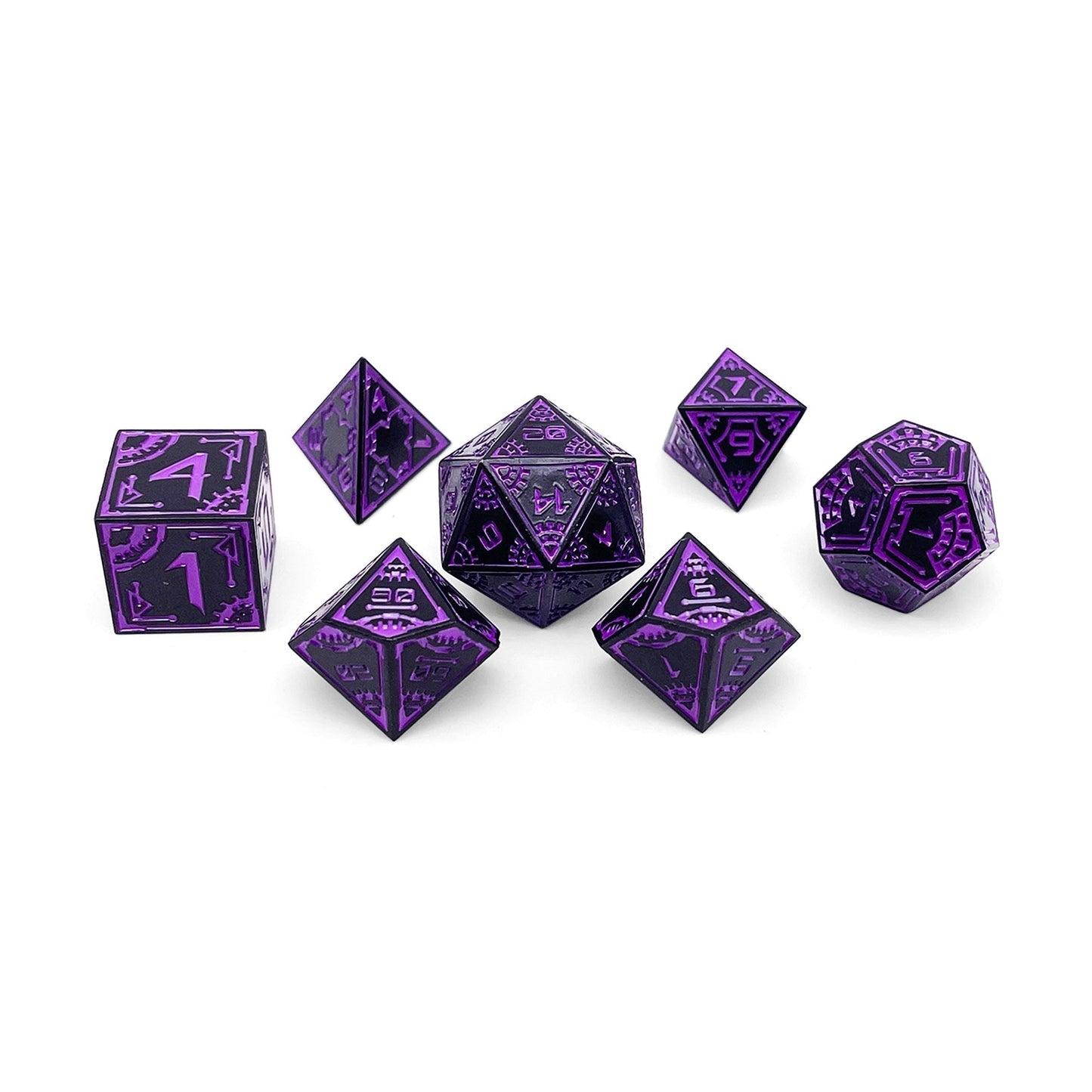 Wormhole - Space Dice 7 Piece RPG Set Alloy Metal Dice