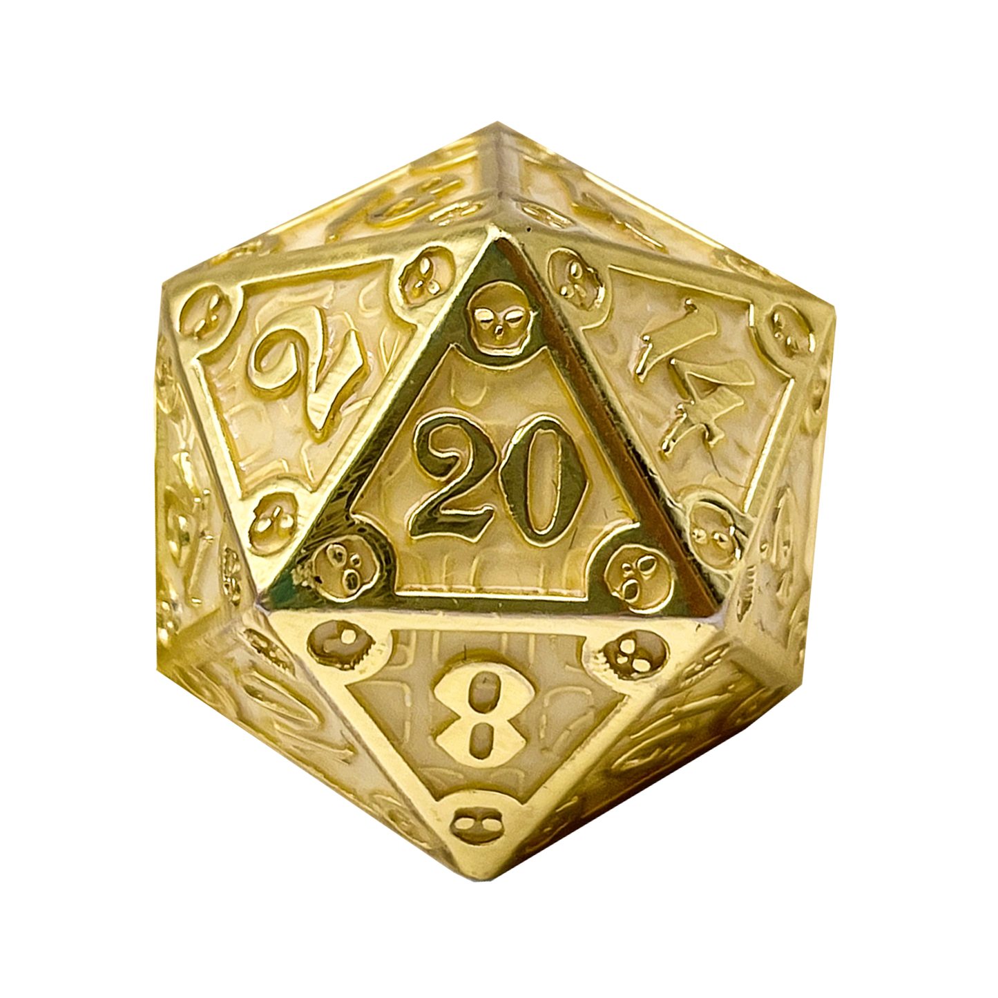 Dungeon Delve Runestones™ - 25mm D20 - Enchanted Parchment